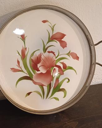 vassoio rotondo da portata stile Art Nouveau