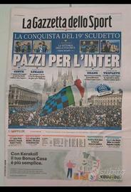Giornale GDS Inter scudetto 19