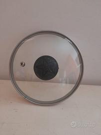 Coperchio nuovo in vetro temperato diam 16 cm con