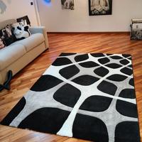Tappeto design moderno - Bianco e Nero - 160x230