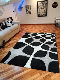 Tappeto design moderno - Bianco e Nero - 160x230