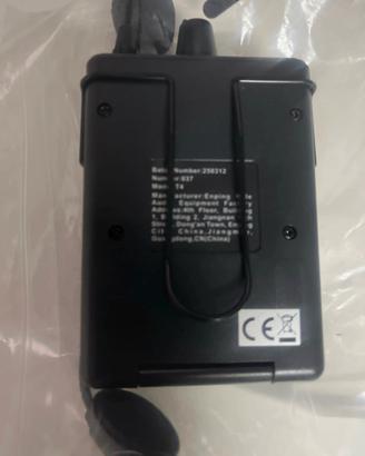 Bodypack + Microfono ad Archetto LMBGM Mod. T4