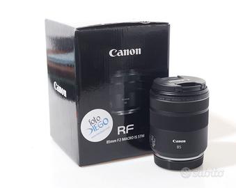 OBIETTIVO CANON RF 85 MM F/2 MACRO IS STM.