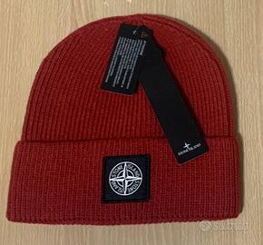 Stone island Berretto invernale rosso tg unica