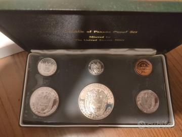 Lotto argento Panama 1974 proof set