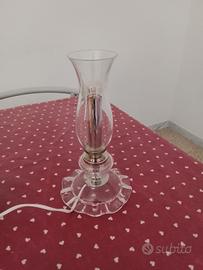 coppia candelabri in vetro 
