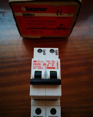 Bticino Magnetotermico 25A 1P+N art. E82/25
