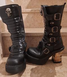 New rock boot metallic m-8373-s1 n36