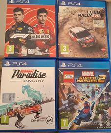 Set 4 giochi per PS4
