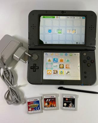 new nintendo 3ds xl nero con giochi