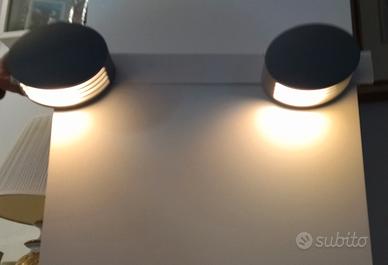 lampade  applique metallo grigio interno esterno 