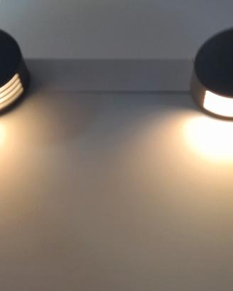 lampade  applique metallo grigio interno esterno 