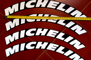 Michelin kit 4 adesivi pneumatici Pvc tuning