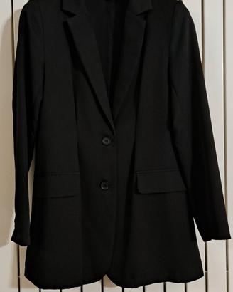 Blazer donna modello lungo, nero, tg S