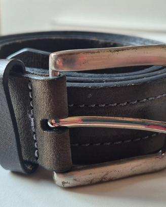 Cintura Calvin Klein CK originale in pelle tortora