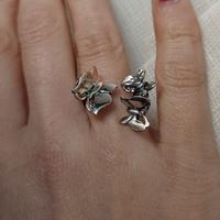 Anello in argento G.Raspini con tre mini  farfalle