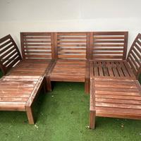 Divanetto da esterno in legno