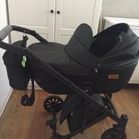 Trio anex in pelle nera, super accessoriato