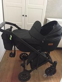 Trio anex in pelle nera, super accessoriato