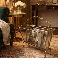 Portariviste in ottone depoca