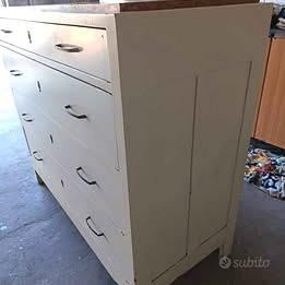Cassettone vintage Anni '30 con Marmo RossoVenezia