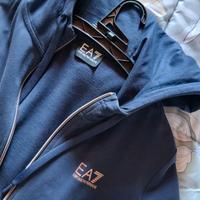 Felpa donna XS Armani EA7 blu