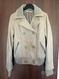 Giacca corta doppio  Bershka scamo beige tagliaS