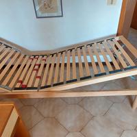 Rete reclinabile in doghe per materasso 190x80