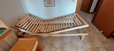 Rete reclinabile in doghe per materasso 190x80