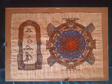 Quadro papiro Egiziano Cancro 