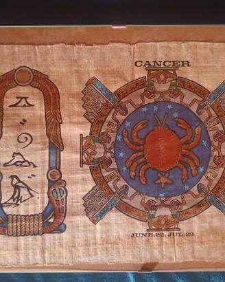 Quadro papiro Egiziano Cancro 