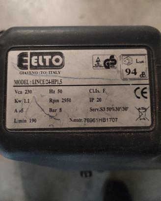 compressore ad aria  220V Lince 24 L.