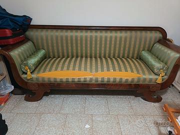 Divano d'epoca stile Biedermeier / Impero impialla