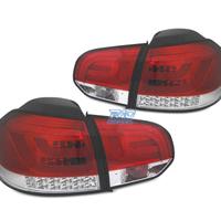 FANALI VOLKSWAGEN VW GOLF 6 08-12 BAR LED ROSSO CR