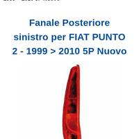 Fanali posteriori Punto
