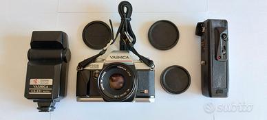Yashica FX-103 + ML 50mm f/1.9+Winder+Flash