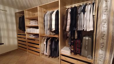 cabina armadio in 4 moduli dimensione 400x60x235cm