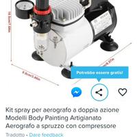 Compressore Aerografo a Doppoa azione