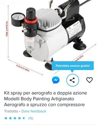 Compressore Aerografo a Doppoa azione