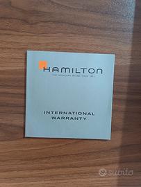 libretto per orologio  automatico Hamilton 