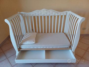 Lettino Azzurra Legno Massello
