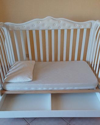 Lettino Azzurra Legno Massello