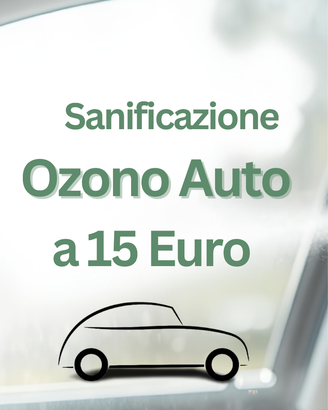 sanificazione per auto ozono auto