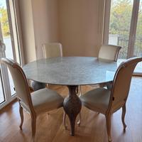 Ego Design Tavolo rotondo + 4 sedie + lampadario