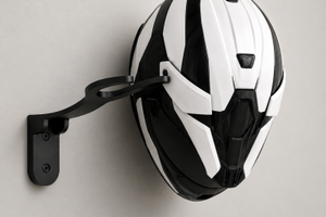 Supporto da parete per casco moto e bici