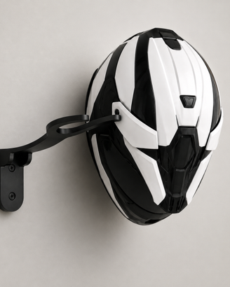 Supporto da parete per casco moto e bici