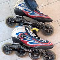 Pattini in linea per pattinaggio roller corsa