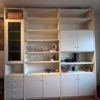 Libreria con vetrina e sportelli