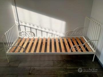 Letto ferro battuto Ikea bianco panna