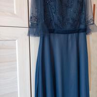 abito donna cerimonia con scialle + scarpe e borsa
